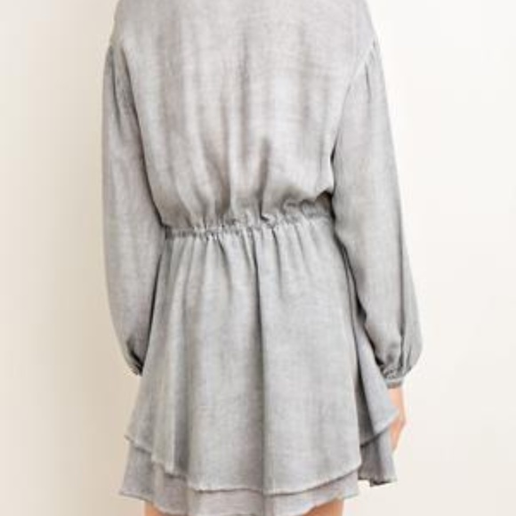 The Perfect Drawstring Grey Dress - Picture 4 of 5